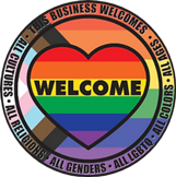 LGBTQIA2s supported local business badge